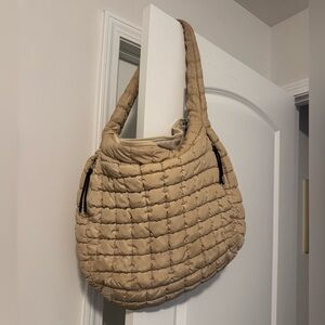 FP Movement by Free People Beige Quilted Tote